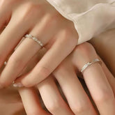 Wave Design Couple Rings | 18K Gold Pave Diamond Wedding Bands | Exclusive Design